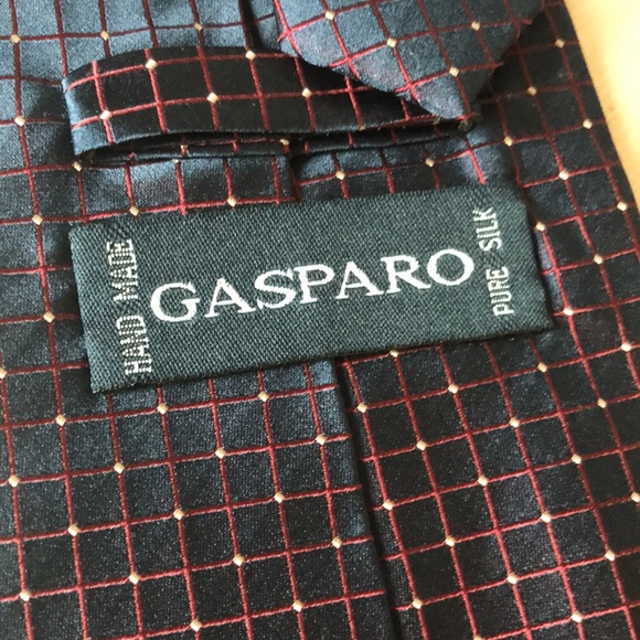Gasparo hand made Silk tie - Picture 7 of 7